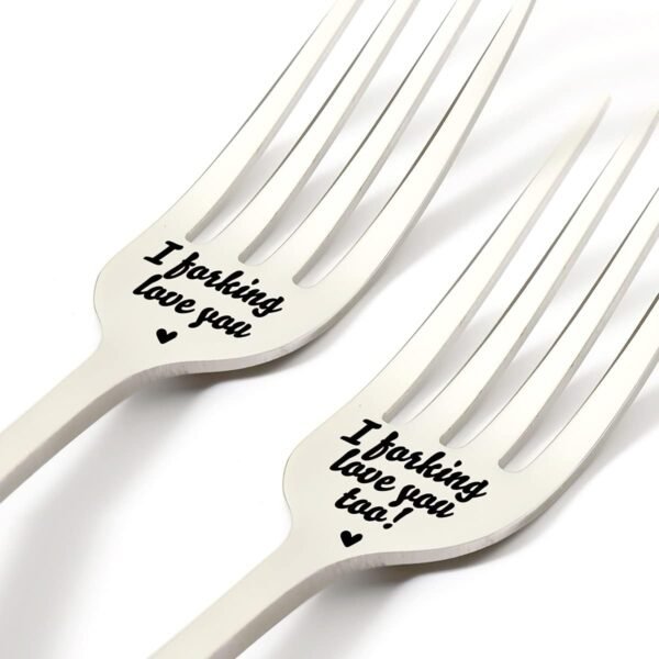 Engraved Funny Wedding Forks Gift