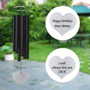 Engraved Personalized Memorial Wind Chimes