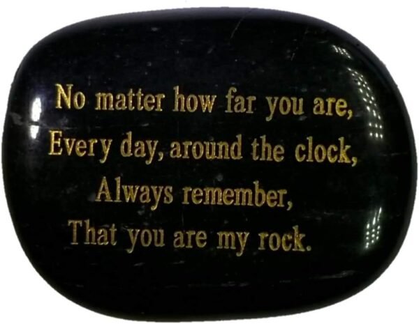 Engraved Rock: Long Distance Relationship Gift