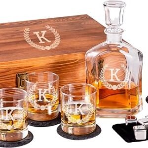 Engraved Whiskey Decanter Set – Personalized Gift