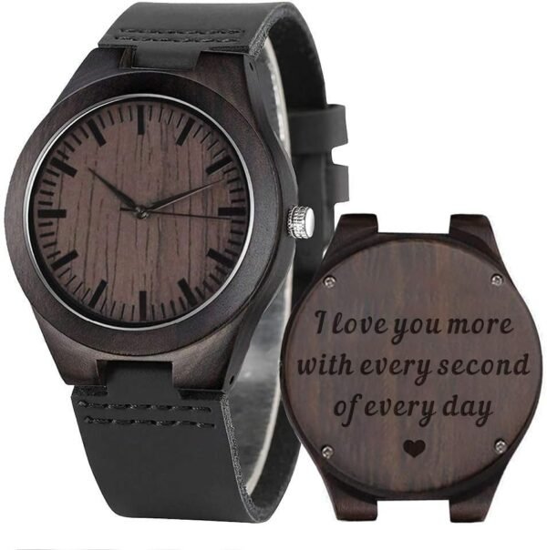 Engraved Wood Watch - Personalized Gift