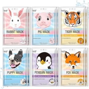 Epielle Animal Spa Masks – Pack of 12