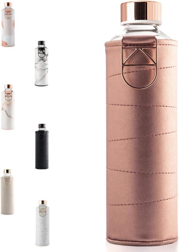 EQUA Faux Leather Sleeve Water Bottle