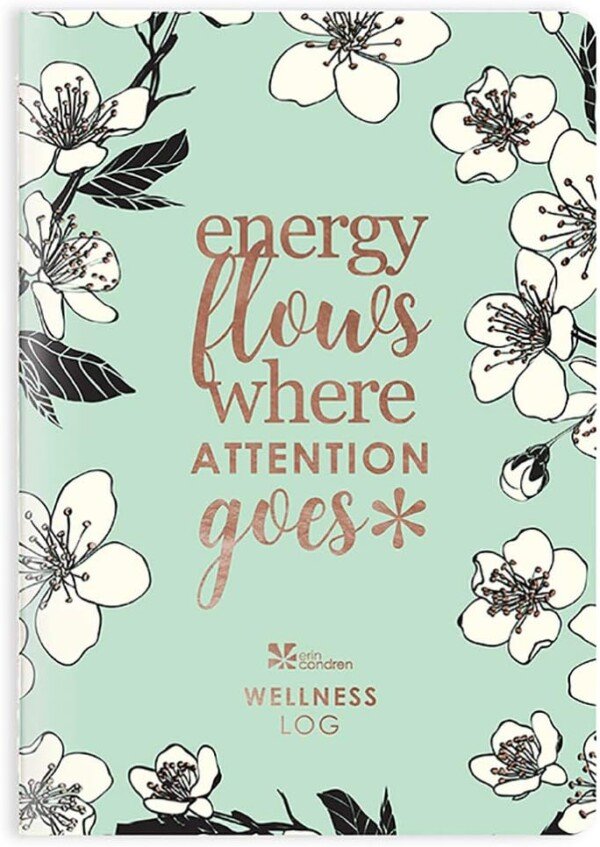 Erin Condren Wellness Tracker Planner with Inspirational Stickers