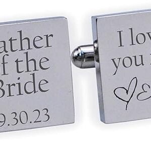 Father of the Bride Personalized Cufflinks