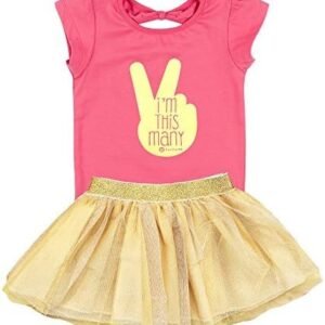 Fayfaire 2nd Birthday Girl Outfit | Shirt & Tutu