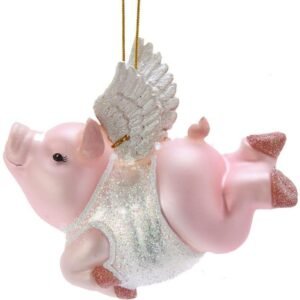 Flying Pig Christmas Ornament