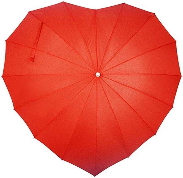 Forever Love Red Heart Umbrella