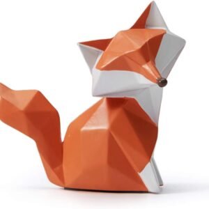 Fox Figurine Sculpture Decor Gift