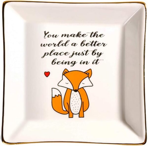Fox Gifts Trinket Tray for Women