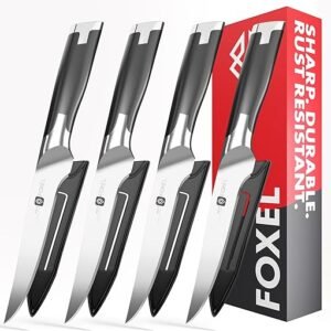 FOXEL Steak Knives – Straight Edge Set