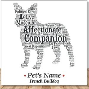 French Bulldog Personalized Wall Art