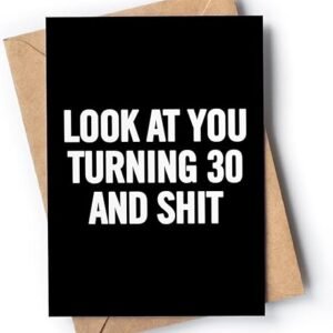 Funny 30th Birthday Card for Men/Women