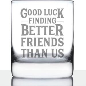 Funny Farewell Whiskey Rocks Glass