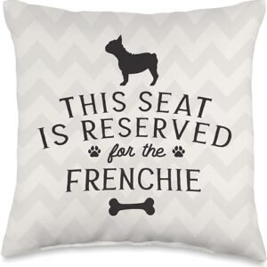 Funny French Bulldog Frenchie Mom Dad Gift Throw Pillow