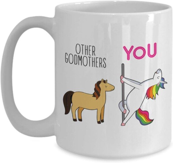 Funny Godmother Proposal Unicorn Mug