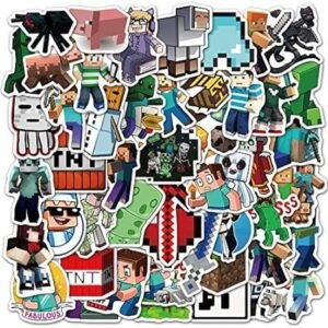 Funny Minecraft Stickers: 50 Pack