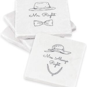 Funny Mr and Mrs Coasters – Wedding Gift