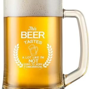 Funny Retirement Beer Glasses for Men