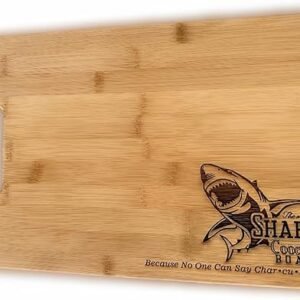 Funny Shark Week Charcuterie Cheese Board