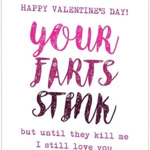 Funny Valentine's Day Card for Him & Her