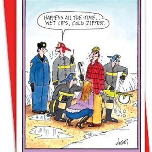 Funny Valentine's Day Card with Zipper