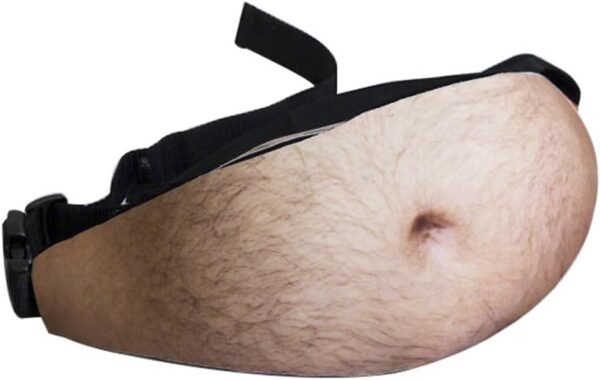 Funny White Elephant Belly Fanny Pack