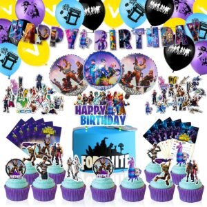 Gaming Theme Party Supplies, 97 pcs