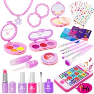 Girls’ Pretend Makeup Kit with Accessories