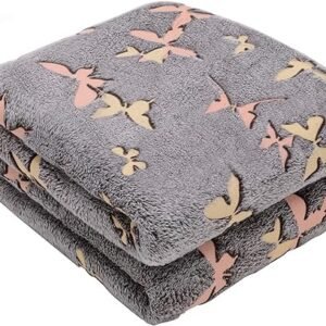 Glow in The Dark Butterfly Throw Blanket