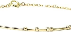 Gold Fill Morse Code Bracelet - Sterling Silver