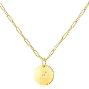 Gold Plated Initial Necklaces for Women