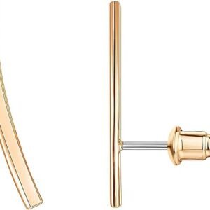 Gold Plated Silver Cuff Stud Earrings