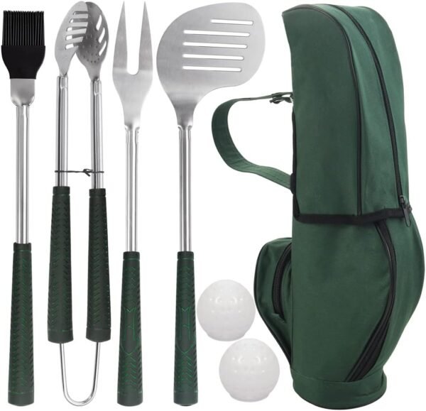 Golf-Club Style BBQ Grill Accessories Set