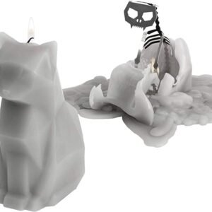 Gray PyroPet Kisa Candle
