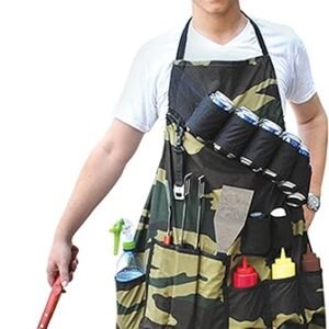 Grill Sergeant BBQ Apron: Camouflage Gag Gift
