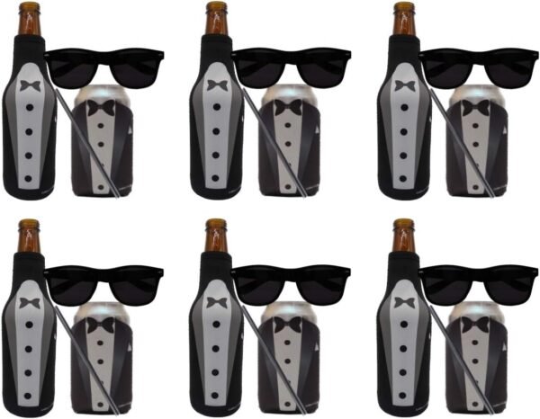 Groomsmen Bundle - Sunglasses, Coozies, Straws