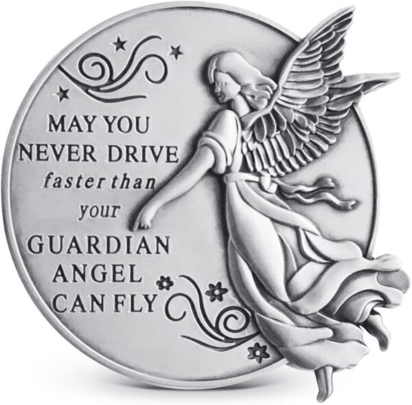 Guardian Angel Car Visor Clip: 2-1/4 Inch Metal