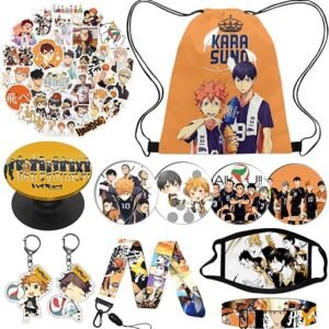 Haikyuu Gift Set with Bag, Stickers, Bracelet, and More