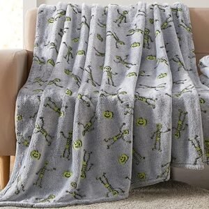 Halloween Glow in the Dark Throw Blanket