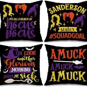 Halloween Pillow Covers Set of 4