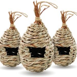 Hanging Grass Bird House for Decoration