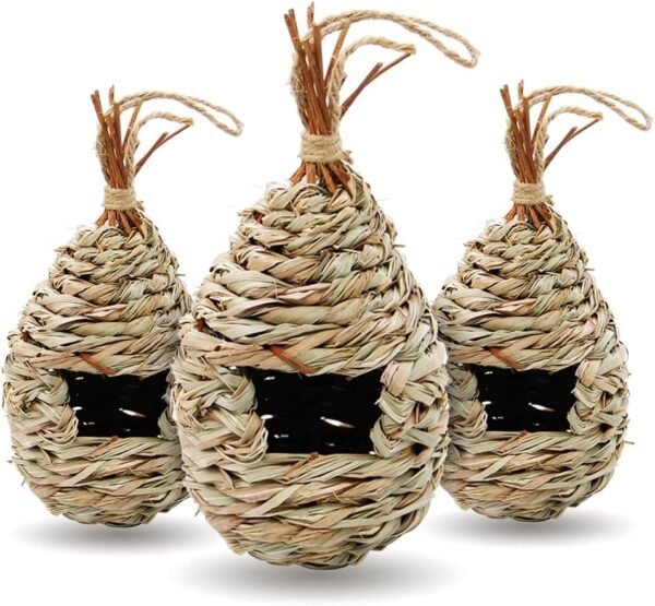 Hanging Grass Bird House for Decoration
