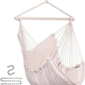 Hanging Rope Hammock Chair – Outdoor/Indoor