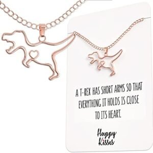 Happy Kisses T-Rex Necklace – Perfect Gift