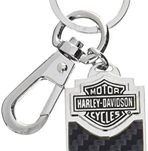 Harley-Davidson Carbon Fiber Keychain