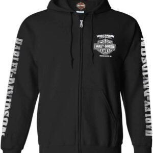 Harley-Davidson Men's Lightning Crest Hooded Sweatshirt