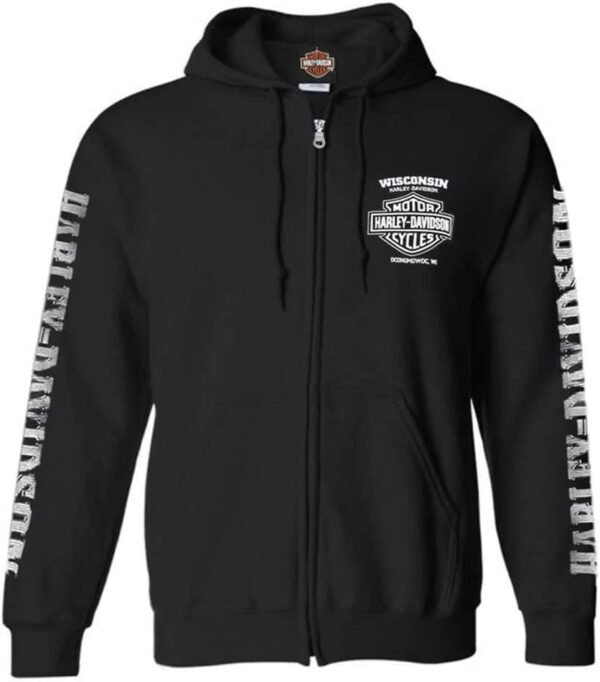 Harley-Davidson Men's Lightning Crest Hooded Sweatshirt