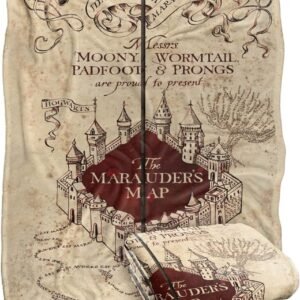 Harry Potter Marauder’s Map Throw Blanket