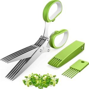 Herb Scissors with 5 Blades – Green